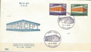 FDC EUROPA CEPT TURCJA MI.2124-2125