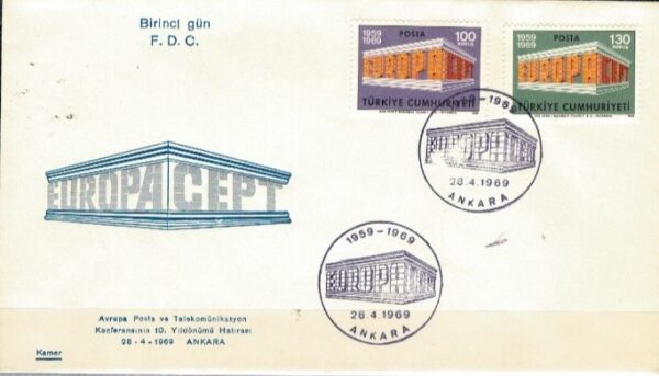 FDC EUROPA CEPT TURCJA MI.2124-2125