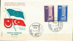 FDC EUROPA CEPT TURCJA MI.1010-1011 NR1