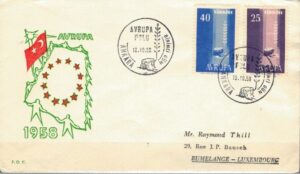 FDC EUROPA CEPT TURCJA MI.1010-1011 NR2