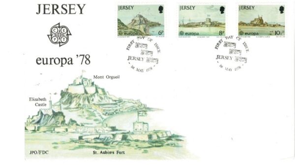 FDC EUROPA CEPT JERSEY MI.177-179