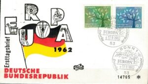 FDC EUROPA CEPT RFN MI.383-384 NR4