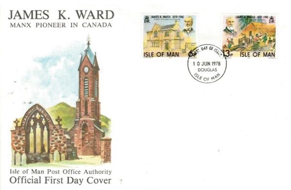FDC PIONIER WYSPA MAN MI.129-130