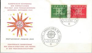 FDC EUROPA CEPT RFN MI.406-407 NR1