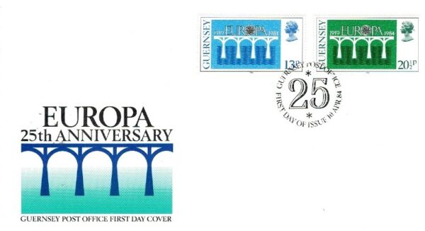 FDC EUROPA CEPT GUERNSEY MI.286-287