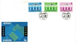 FDC EUROPA CEPT JERSEY MI.320-322