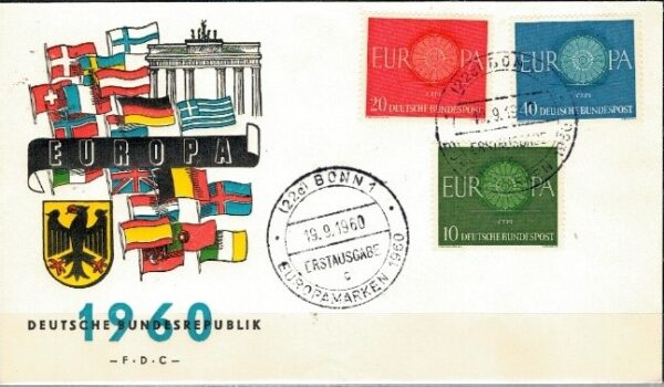 FDC EUROPA CEPT RFN MI.337-339 NR2