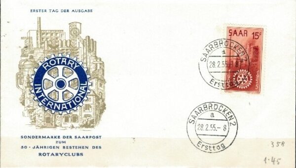 FDC ROCZNICA SAARLAND MI.358