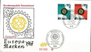 FDC EUROPA CEPT RFN MI.533-534 NR1