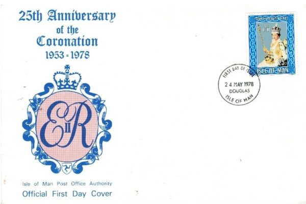 FDC KRÓLOWA ELŻBIETA II WYSPA MAN MI.128