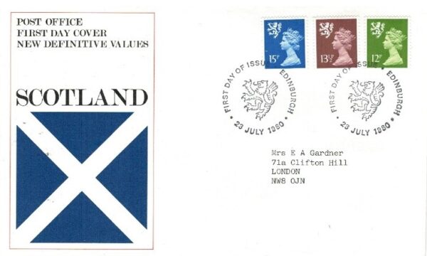 FDC KRÓLOWA ELŻBIETA II SZKOCJA MI.29-31