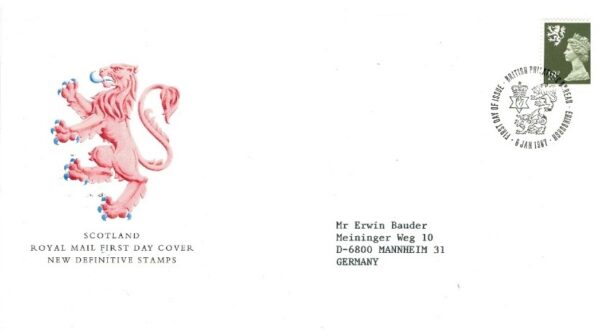 FDC KRÓLOWA ELŻBIETA II SZKOCJA MI.48