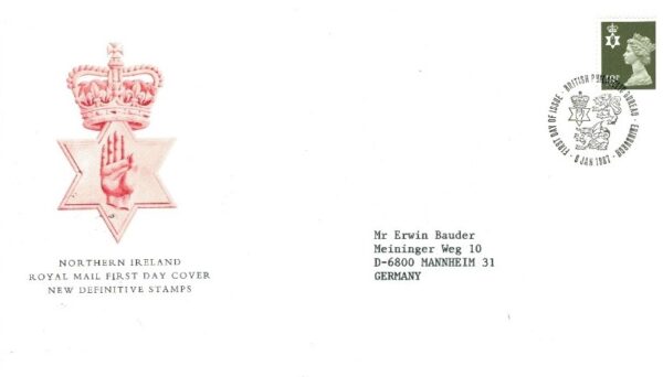 FDC KRÓLOWA ELŻBIETA II IRLANDIA PÓŁNOCNA MI.46