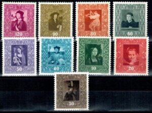 MALARSTWO LIECHTENSTEIN MI.268-276**