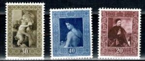 MALARSTWO LIECHTENSTEIN MI.306-308**