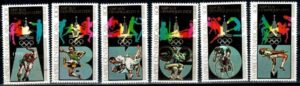 OLIMPIADA LETNIA ŚRODKOWA AFRYKA MI.615-620A**
