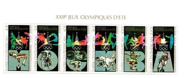 OLIMPIADA LETNIA ŚRODKOWA AFRYKA MI.BL.58A**