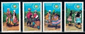 FOLKLOR DAHOMEY MI.395-398**