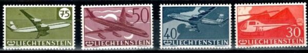 LOTNICTWO LIECHTENSTEIN MI.391-394**
