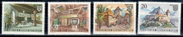 ARCHITEKTURA LIECHTENSTEIN MI.780-783**