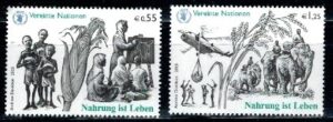 WALKA Z GŁODEM ONZ WIEDEŃ MI.453-454**