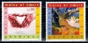 MALARSTWO ONZ SZWAJCARIA MI.413-414**