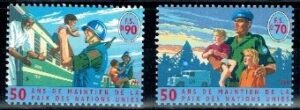 POKÓJ NA ŚWIECIE ONZ SZWAJCARIA MI.348-349**