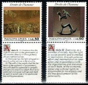 PRAWA CZŁOWIEKA ONZ SZWAJCARIA MI.223-224**