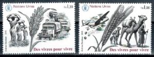 WALKA Z GŁODEM ONZ SZWAJCARIA MI.528-529**