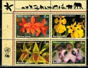 KWIATY ONZ SZWAJCARIA MI.510-513**