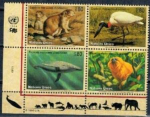 ZWIERZĘTA ONZ SZWAJCARIA MI.245-248**