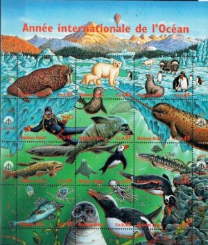 ZWIERZĘTA MORSKIE ONZ SZWAJCARIA MI.ARK.334-345**