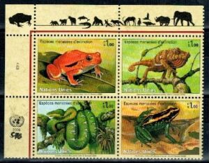 GADY I PŁAZY ONZ SZWAJCARIA MI.537-540**