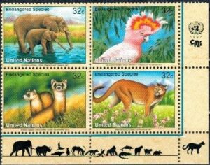 ZWIERZĘTA ONZ USA MI.732-735**