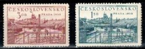 WYSTAWA ZNACZKÓW FILATELISTYCZNA CZECHOSŁOWACJA MI.638-639**