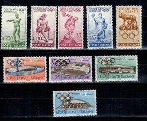 OLIMPIADA SPORTOWA WŁOCHY MI.1064-1072**