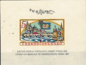 WYSTAWA FILATELISTYCZNA CZECHOSŁOWACJA MI.BL.18B**