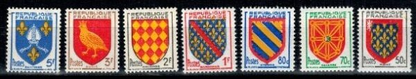 HERBY FRANCJA MI.1025-1031**