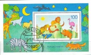 DZIEŃ DZIECKA ZWIERZĘTA RFN MI.34 KASOWANE