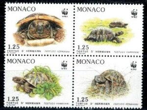 ŻÓŁWIE MONAKO MI.2046-2049** KOMBINACJA