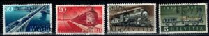 KOLEJNICTWO SZWAJCARIA MI.484-487 KASOWANE