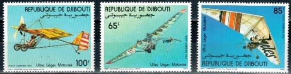PAROLOTNIE DJIBOUTI MI.394-396**