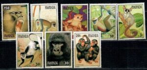 ZWIERZĘTA RWANDA MI.922-929**