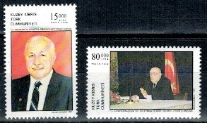 SŁAWNI LUDZIE CYPR TURECKI MI.451-452**