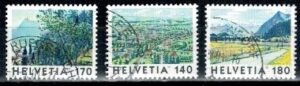 KRAJOBRAZY SZWAJCARIA MI.1655-1657 KASOWANE