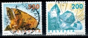 MINERAŁY SZWAJCARIA MI.1808-1809 KASOWANE