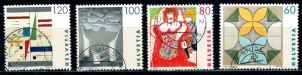 SZTUKA SZWAJCARIA MI.1506-1509 KASOWANE