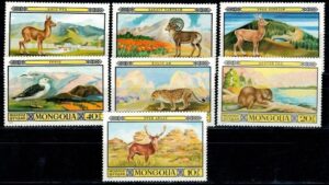 ZWIERZĘTA MONGOLIA MI.887-893**