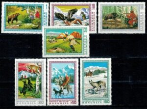 POLOWANIE MONGOLIA MI.945-951**
