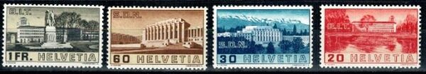 ARCHITEKTURA SZWAJCARIA MI.321-324**